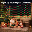 Jingle Jollys Christmas Lights 6x4m Christmas Net Lights 1000LED Red Green Festive Lighting