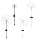 Jingle Jollys 4 Pack Christmas Path Lights Solar Firework Garden Decoration Multicolour