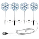 Jingle Jollys 4 Pack Christmas Lights Path Lights Garden Decoration Outdoor Pathway Lighting
