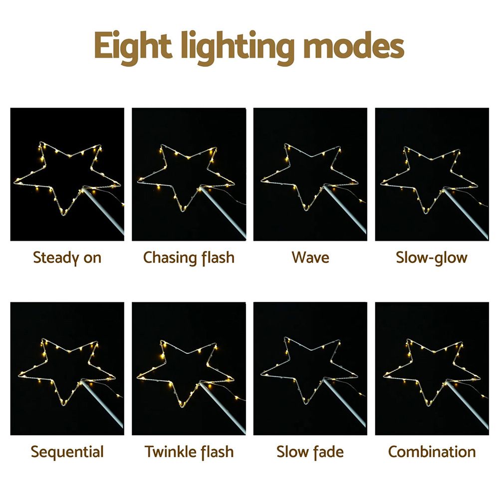 Jingle Jollys 4 PCS Christmas Lights Path Ground Light Garden Decorations 144 LED