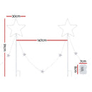 Jingle Jollys 4 PCS Christmas Lights Path Ground Light Garden Decorations 144 LED