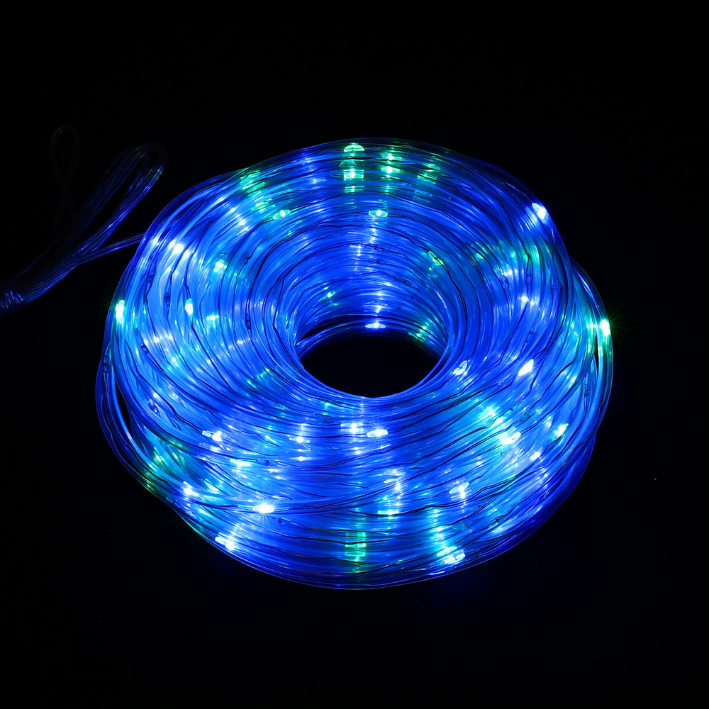Jingle Jollys 30M Christmas Lights String Rope Light Decoration 300 LED Colorful