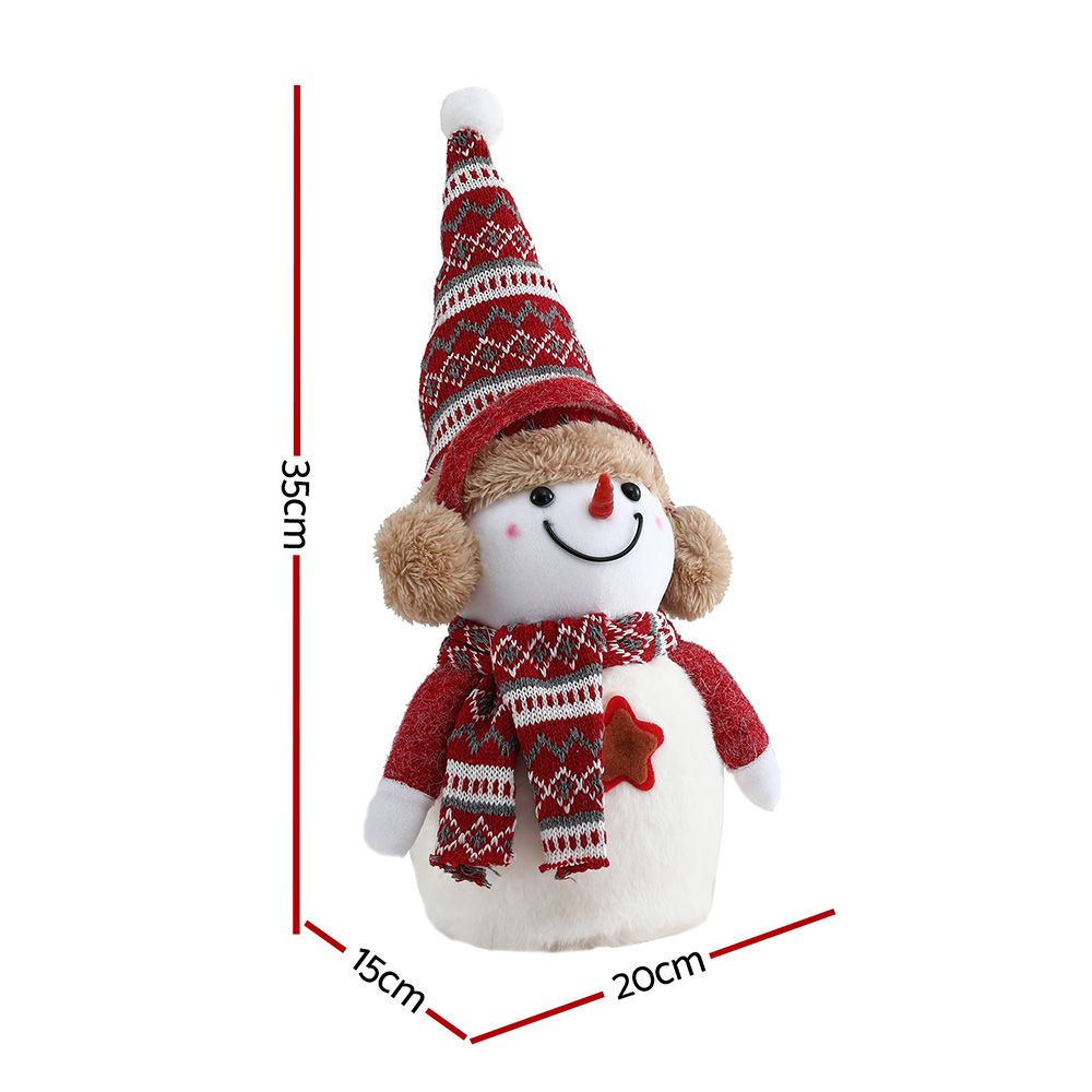 Jingle Jollys Christmas Snowman Handicraft Ornaments Party Decorations 35cm