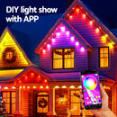 Jingle Jollys 15M Christmas Lights Permanent String Eaves Light 36 LED Decoration