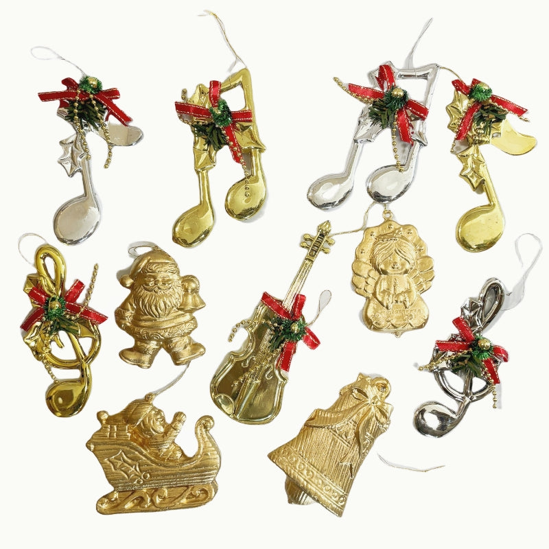 33 PCs Assorted Xmas Tree Hanging Family Santa Christmas Family Ornament Decorations