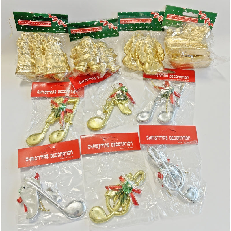 33 PCs Assorted Xmas Tree Hanging Family Santa Christmas Family Ornament Decorations
