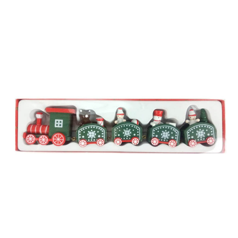 Wooden Mini train Christmas Decoration