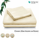Accessorize Tencel Cotton Blend Sheet Set Cream (Also Known as Stone) Single - NuSea