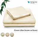 Accessorize Tencel Cotton Blend Sheet Set Cream (Also Known as Stone) Single - NuSea