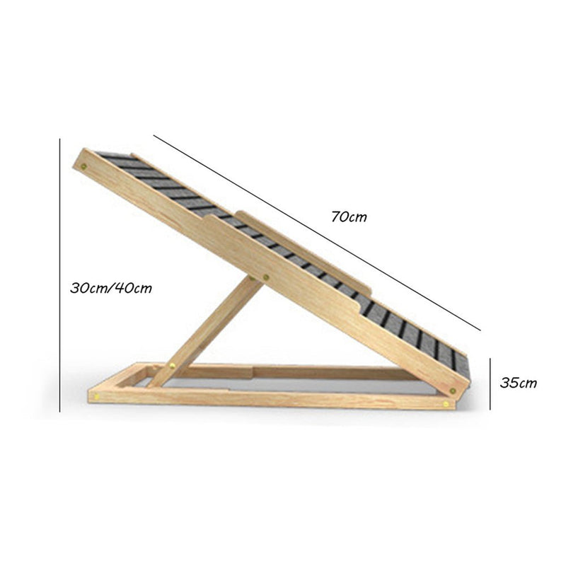 Adjustable Height Foldable Dog Pet Ramp Ideal for Bed Sofa and Car 70cm/100cm - NuSea