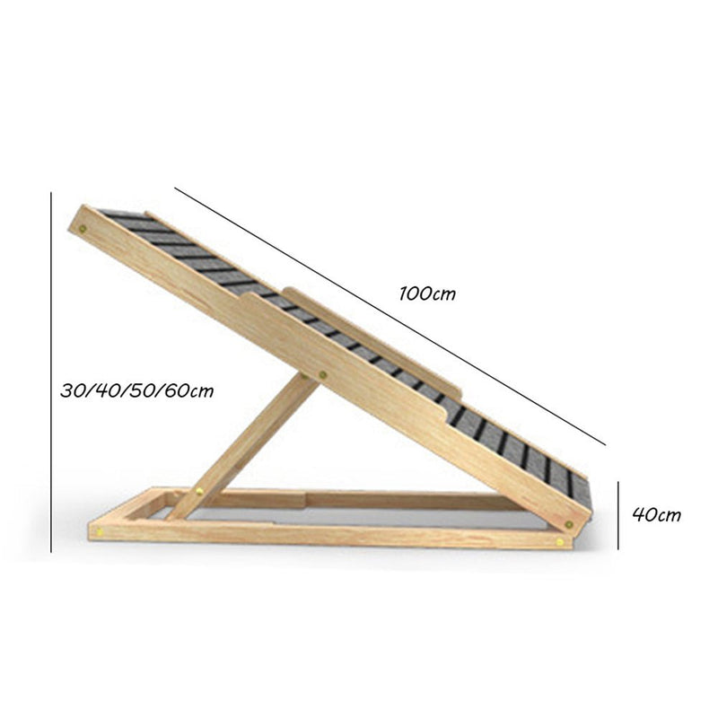 Adjustable Height Foldable Dog Pet Ramp Ideal for Bed Sofa and Car 70cm/100cm - NuSea