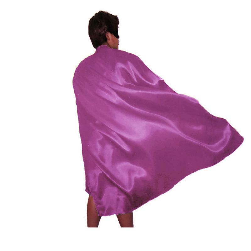 ADULT CAPE Costume Cloak Halloween Fancy Dress Coat Jacket Superhero Book Week - Hot Pink - NuSea