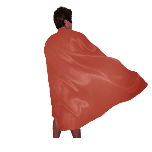 ADULT CAPE Costume Cloak Halloween Fancy Dress Coat Jacket Superhero Book Week - Red - NuSea