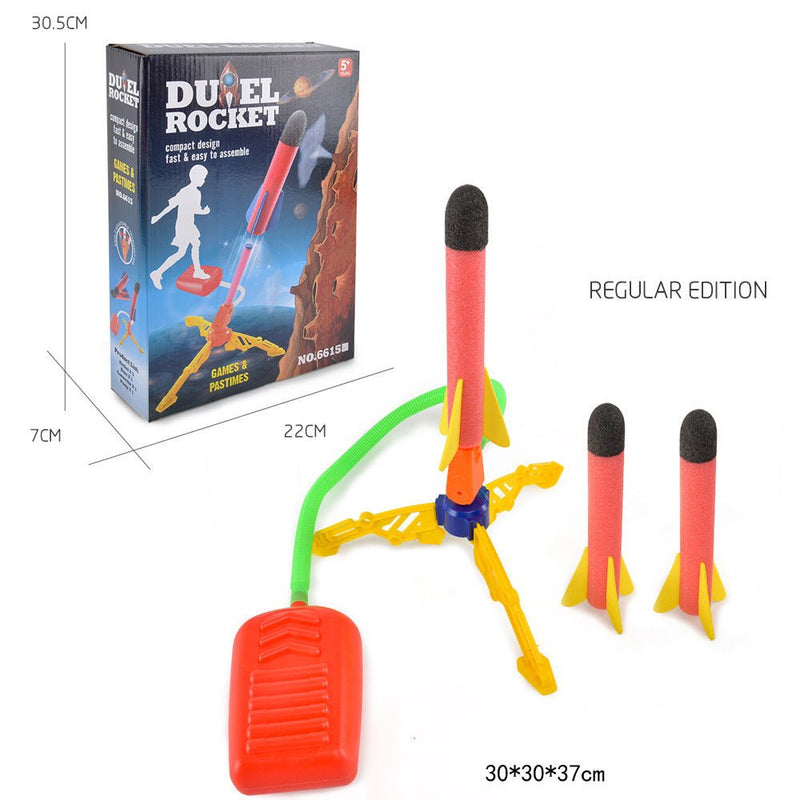 Air Power Foam Rocket Shoot Up Stomp Launcher Kids Outdoor Activities Toys - NuSea