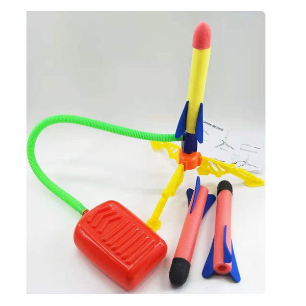 Air Power Foam Rocket Shoot Up Stomp Launcher Kids Outdoor Activities Toys - NuSea