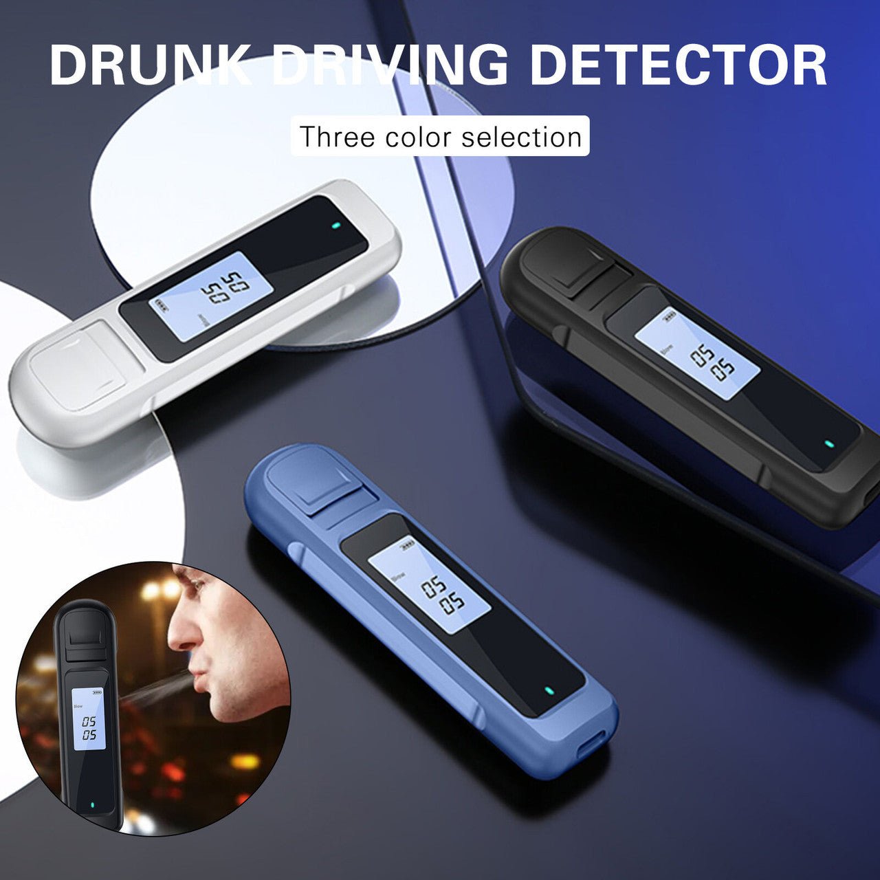 Alcohol Breathalyzer Drink Tester DUI LCD Breath Analyzer Handbag Pocket Size BLACK - FREE POST - NuSea