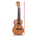Alpha 23" Concert Ukulele Mahogany Ukuleles Uke Hawaii Guitar w/ Carry Bag - NuSea