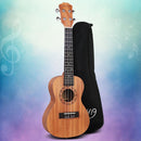 Alpha 23" Concert Ukulele Mahogany Ukuleles Uke Hawaii Guitar w/ Carry Bag - NuSea
