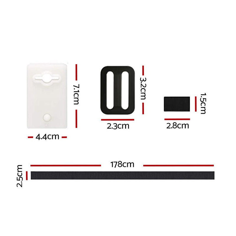 Aquabuddy Pool Cover Roller Attachment Swimming Pool Reel Straps Kit 8PCS - NuSea