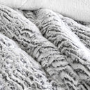 Ardor Faux Fur Silver 3 Piece Comforter Set Single/Double - NuSea