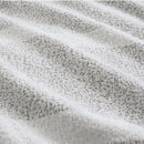Ardor Liam Chenille Textured Grey Quilt Cover Set Queen - NuSea