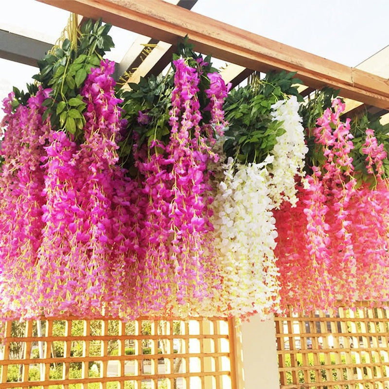 Artificial Hanging Silk Garland Vine Flowers Garden Decoration - NuSea