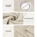 Artiss 2X 132x160cm Blockout Sheer Curtains Beige - NuSea