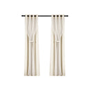 Artiss 2X 132x304cm Blockout Sheer Curtains Beige - NuSea