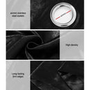 Artiss 2X Blockout Curtains Eyelet 140x230cm Black Shine - NuSea
