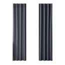 Artiss 2X Blockout Curtains Eyelet 140x230cm Charcoal - NuSea