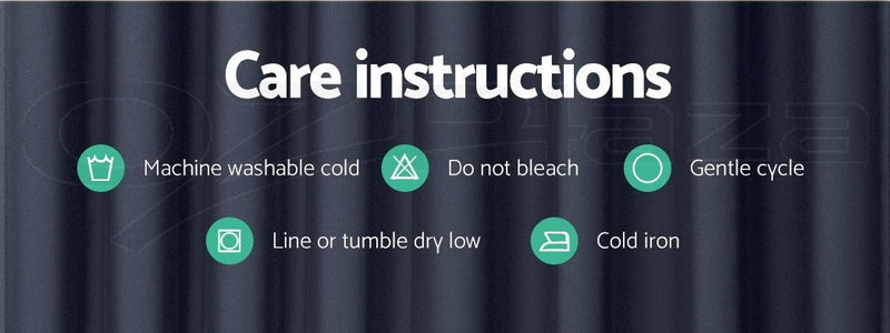 Artiss 2X Blockout Curtains Eyelet 140x230cm Charcoal - NuSea