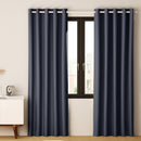 Artiss 2X Blockout Curtains Eyelet 140x230cm Charcoal - NuSea