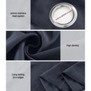 Artiss 2X Blockout Curtains Eyelet 140x230cm Charcoal - NuSea