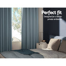 Artiss 2X Blockout Curtains Eyelet 140x230cm Grey - NuSea