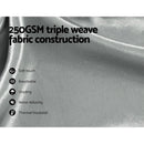 Artiss 2X Blockout Curtains Eyelet 140x230cm Grey Shine - NuSea