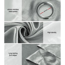 Artiss 2X Blockout Curtains Eyelet 180x213cm Grey Shine - NuSea
