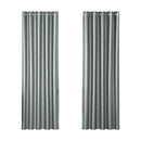 Artiss 2X Blockout Curtains Eyelet 180x213cm Grey Shine - NuSea
