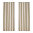Artiss 2X Blockout Curtains Eyelet 240x230cm Beige - NuSea