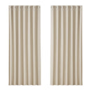 Artiss 2X Blockout Curtains Eyelet 240x230cm Beige - NuSea