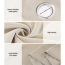 Artiss 2X Blockout Curtains Eyelet 240x230cm Beige - NuSea