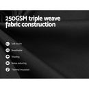 Artiss 2X Blockout Curtains Eyelet 240x230cm Black - NuSea