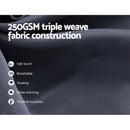 Artiss 2X Blockout Curtains Eyelet 240x230cm Charcoal - NuSea