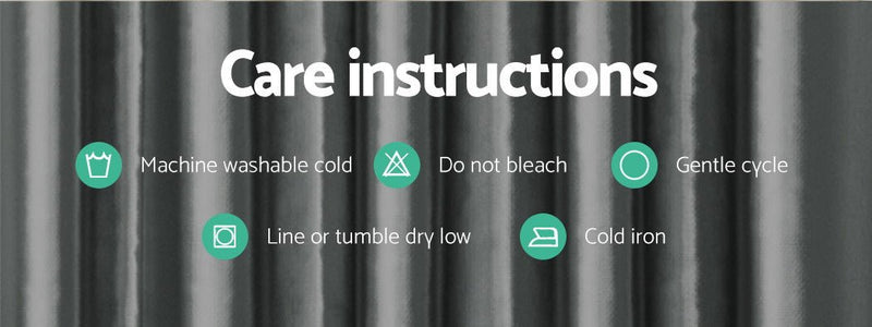 Artiss 2X Blockout Curtains Eyelet 240x230cm Grey Shine - NuSea