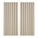 Artiss 2X Blockout Curtains Eyelet 300x230cm Beige - NuSea