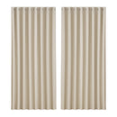 Artiss 2X Blockout Curtains Eyelet 300x230cm Beige - NuSea