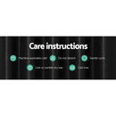 Artiss 2X Blockout Curtains Eyelet 300x230cm Black Shine - NuSea