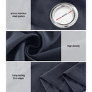 Artiss 2X Blockout Curtains Eyelet 300x230cm Charcoal - NuSea