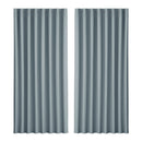 Artiss 2X Blockout Curtains Eyelet 300x230cm Grey - NuSea