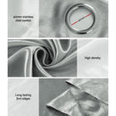 Artiss 2X Blockout Curtains Eyelet 300x230cm Grey Shine - NuSea