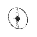 Artiss 75cm Wall Clock Large No Numeral Round Black - NuSea